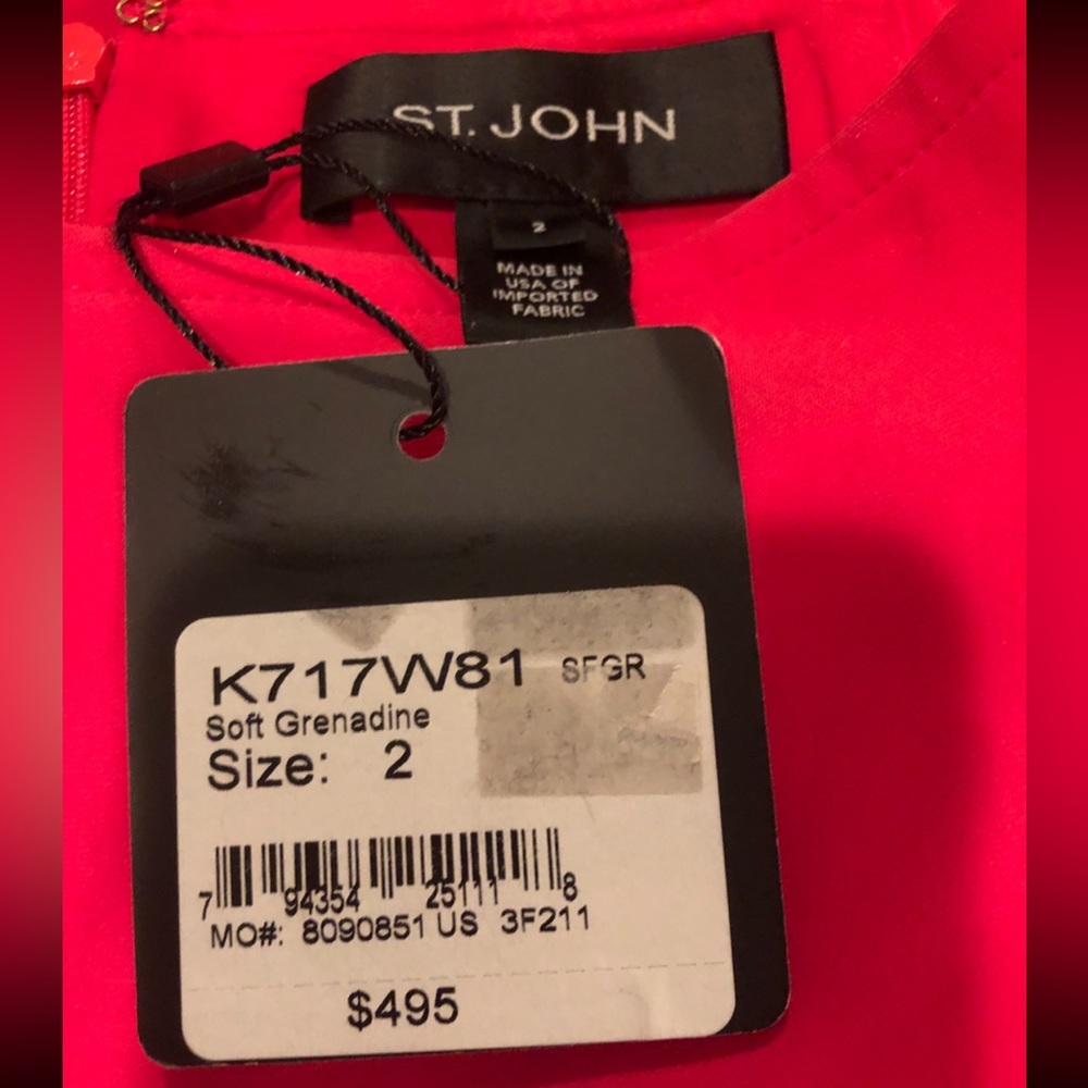 St. John red skirt